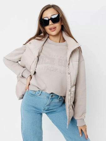 Свитшот женский толстовка больших размеров кофта ДФ579