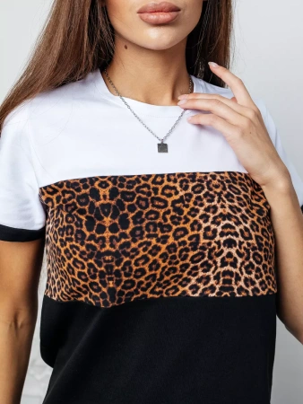 Футболка хлопок с принтом новогодняя больших размеров