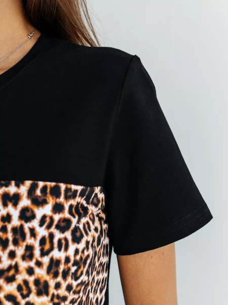 Футболка хлопок с принтом летняя больших размеров