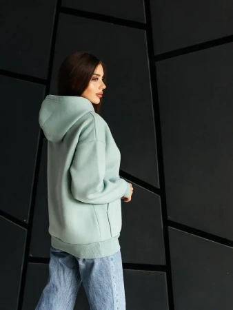 Однотонное худи с начесом