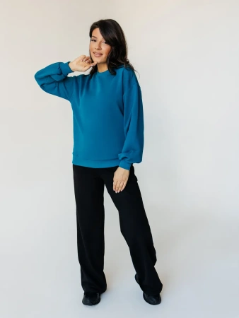 Свитшот женский оверсайз больших размеров ДФ545