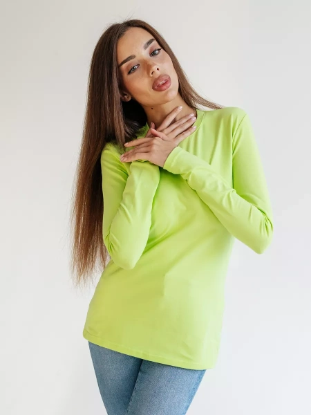 Лонгслив женский облегающий дк540