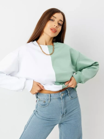 Свитшот женский толстовка больших размеров кофта ДФ581