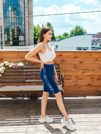 Шорты женские хлопок бермуды больших размеров