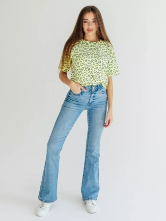 Футболка оверсайз с принтом большого размера