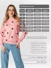 Свитшот женский с сердечками кофта больших размеров ДФ580