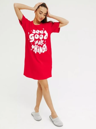 Ночная сорочка женская хлопок домашнее платье