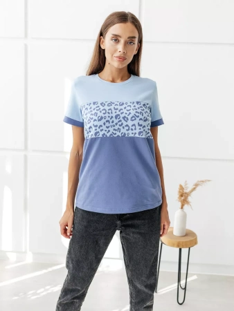 Футболка хлопок с принтом новогодняя больших размеров